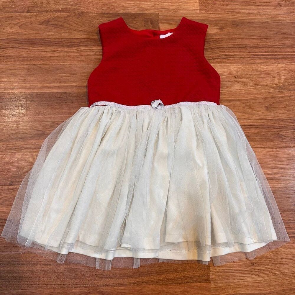 Dress Red and Cream Flowy Dress | Girls Size 4